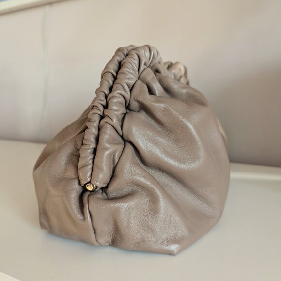 Mansur Gavriel  Lambskin Cloud Clutch Biscotto Leather Hand Bag W/Dust Bag NWOT - Picture 15 of 15